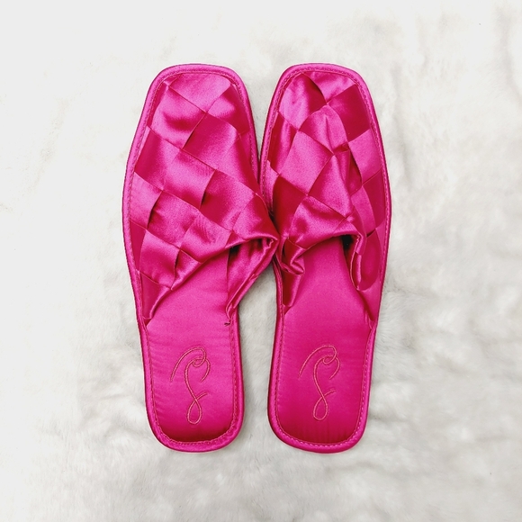 NEW Bundle Of Three Sam Edelman Rhys Pink Silver Slip On Round Toe Mules S139 - Picture 2 of 7